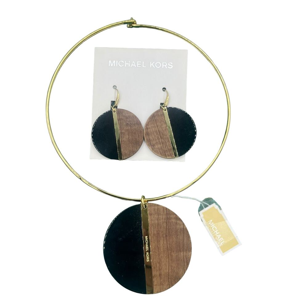 Michael Kors Necklace And Earrings Set